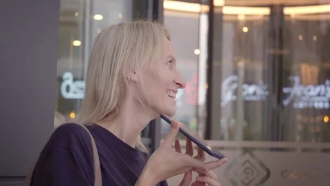 Record audio message on your smartphone. Stock Footage 279165051