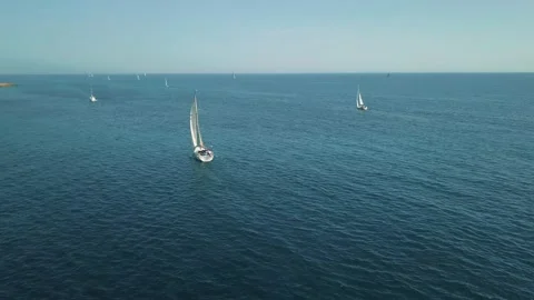 Record boats in the sea Stock-Footage 193985445