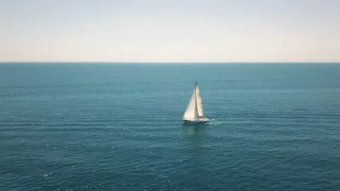 Record boats in the sea Stock-Footage 194093177