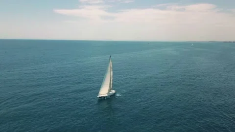 Record boats in the sea Stock-Footage 194093769
