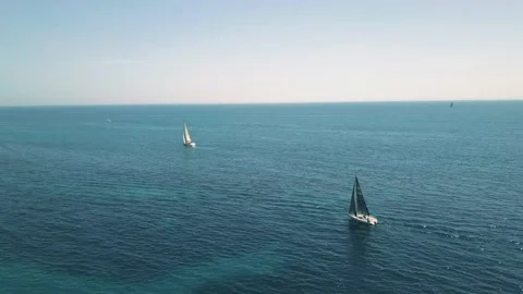 Record boats in the sea Stock-Footage 194094039