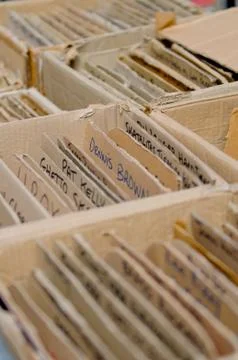 Record Boxes Stock Photos