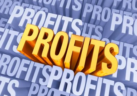 Record Breaking Profits Illustrazione stock