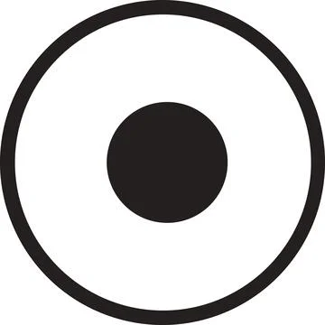 Record Button Circle Icon Stock Illustration