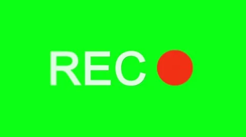 Record Button Icon Element Stock Footage