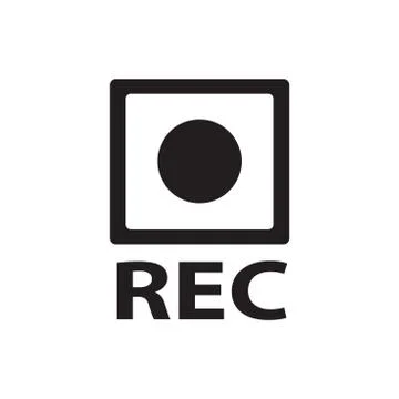 Record button icon Stock Illustration