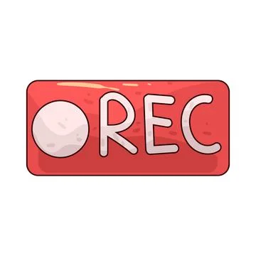 Record Button illustration Illustrazione stock