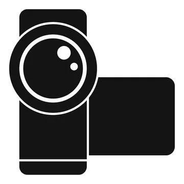 Record camcorder icon simple . Video camera 스톡 일러스트