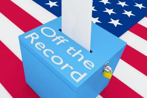 Off the Record concept Stock-Illustration