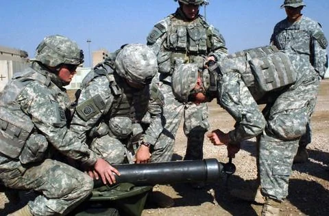 RECORD DATE NOT STATED 070208-A-1985S-020. Base: Forward Operatinf Base Lo... 스톡 사진