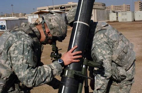 RECORD DATE NOT STATED 070208-A-1985S-022. Base: Forward Operatinf Base Lo... 스톡 사진