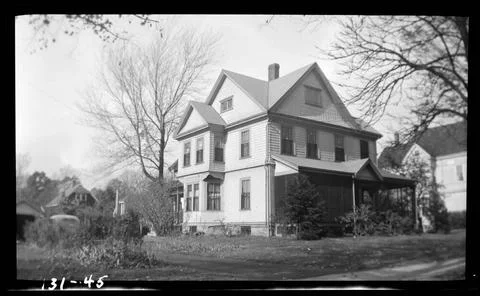 RECORD DATE NOT STATED 45 Grant Street , Houses. Needham Building Collecti... Fotos de archivo