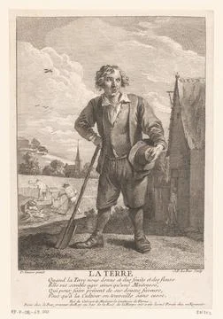 RECORD DATE NOT STATED  Aarde, Jacques-Philippe le Bas, After David Tenier... 写真素材