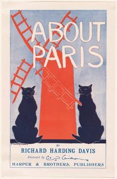 RECORD DATE NOT STATED About Paris by Richard Harding Davis , Cats, Windmi... 写真素材