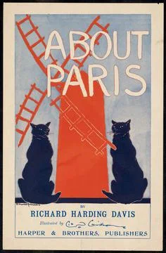 RECORD DATE NOT STATED About Paris by Richard Harding Davis , Cats, Windmi... 写真素材