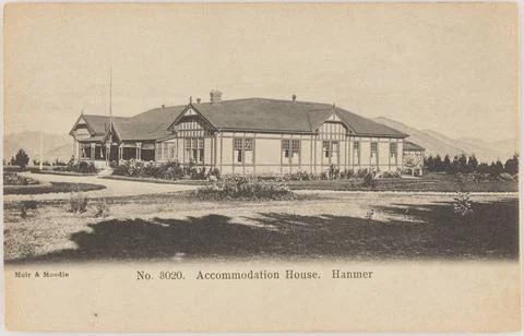 RECORD DATE NOT STATED  Accommodation House. Hanmer. photographic postcard... Stock Photos