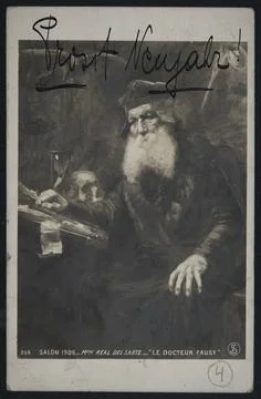 RECORD DATE NOT STATED  Adele Harms (Verfasser in) Postcard of Adele and E... Stock Photos