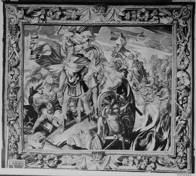 RECORD DATE NOT STATED  Aeneas and Achates reach Carthage. unknown c. 1670... 스톡 사진