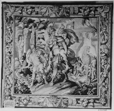 RECORD DATE NOT STATED  Aeneas leaves Troy carrying his father Anchises an... Foto stock
