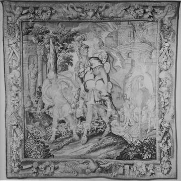 RECORD DATE NOT STATED  Aeneas leaves Troy carrying his father Anchises an... Foto stock