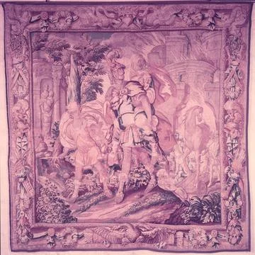 RECORD DATE NOT STATED  Aeneas leaves Troy carrying his father Anchises an... Foto stock