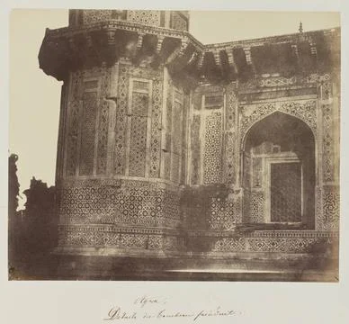 RECORD DATE NOT STATED Agra, DÃ tails du Tombeau prÃ cÃ dent. Baron Alexis Foto stock