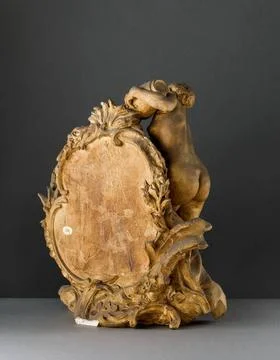 RECORD DATE NOT STATED  AimÃ -Jules Dalou (1838-1902). Mirror woman . Pati.. Stock Photos