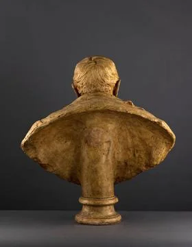 RECORD DATE NOT STATED  AimÃ -Jules Dalou (1838-1902). Bust of Albert Wolf.. Stock Photos