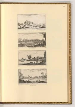RECORD DATE NOT STATED  Albert Flamen (Engraver) Views of the area of Pari... 스톡 사진