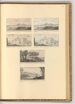 RECORD DATE NOT STATED  Albert Flamen (Engraver) Views of the area of Pari... 写真素材