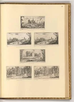 RECORD DATE NOT STATED  Albert Flamen (Engraver) Views of the area of Pari... Stockfoto's