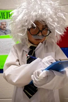 RECORD DATE NOT STATED  Albert Einstein, played by Noah Tenorio a a third ... Foto stock