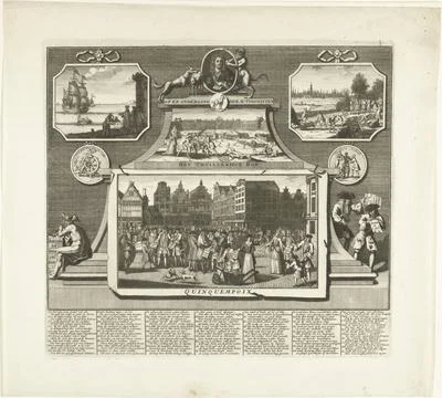RECORD DATE NOT STATED  Up and down and downfall of the Actionists, 1720, ... Stock-Fotos