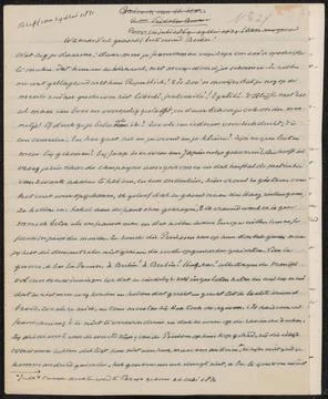 RECORD DATE NOT STATED  Annotated transcription of a letter to Fridolin Be... Stock Photos