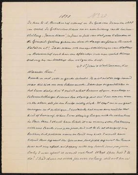 RECORD DATE NOT STATED  Annotated transcription of a letter to H.L. Bercke... Stock Photos