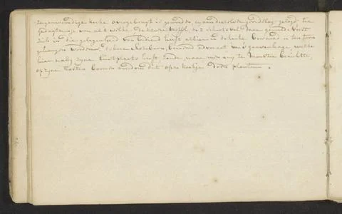 RECORD DATE NOT STATED  Annotation, 1731 Page 13 Verso from a sketchbook w... Stock Photos