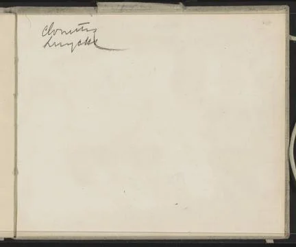 RECORD DATE NOT STATED  Annotation, 1906 - 1907 Schutblad B, Rear Schutbla... Stock Photos
