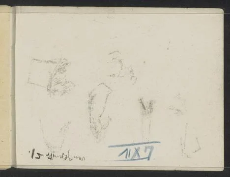 RECORD DATE NOT STATED  Annotation, c. 1886 - 1934 Schutblad B, Rear Schut... Stock Photos