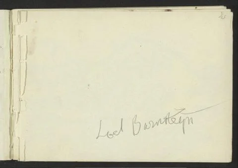 RECORD DATE NOT STATED  Annotation, 1875 - 1934 Recto of a separate sketch... Stock Photos