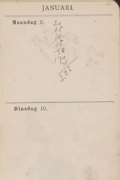 RECORD DATE NOT STATED  Annotations, George Hendrik Breitner, 1893 Page 26... 스톡 사진