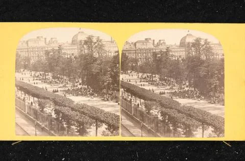 RECORD DATE NOT STATED  Anonym Palais and Garden of the Tuilleries in Pari... 스톡 사진