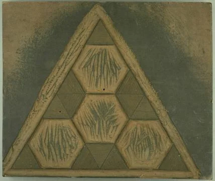 RECORD DATE NOT STATED  Anonym Network of the tetrahedron with specifying ... Stock Photos