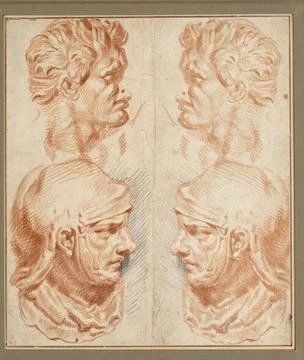 RECORD DATE NOT STATED  Anonym Head copy after the trajan column, with its... Stock Photos