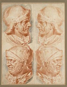 RECORD DATE NOT STATED  Anonym Head copy after the trajan column, with its... Stock Photos