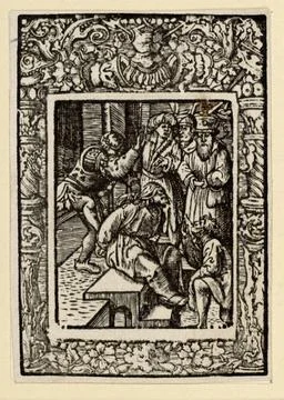 RECORD DATE NOT STATED  Anonym Fotting. Woodcut around 1530 - 1540 Copyrig... Stock Photos