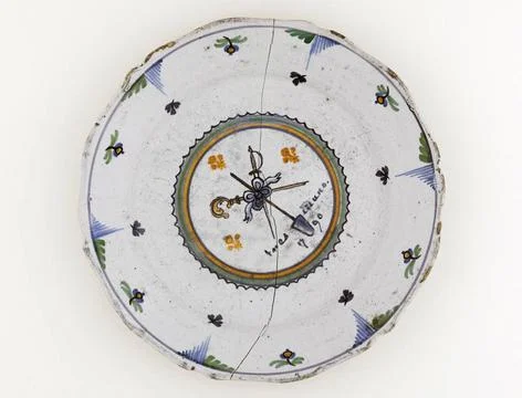 RECORD DATE NOT STATED  Anonymous. Plate. Earthenware. 1790. Paris, Carnav... 스톡 사진