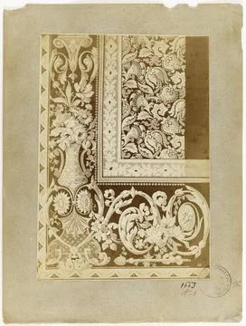 RECORD DATE NOT STATED  Anonymous. Collection of ornamental patterns - Ind... 스톡 사진