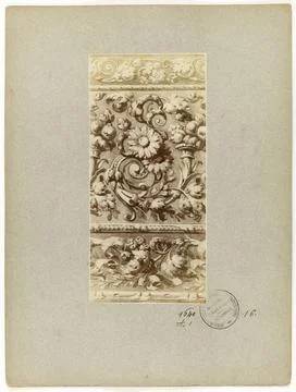 RECORD DATE NOT STATED  Anonymous. Collection of ornamental patterns - Ind... 스톡 사진