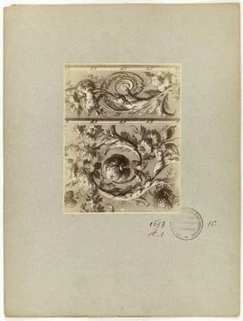 RECORD DATE NOT STATED  Anonymous. Collection of ornamental patterns - Ind... 스톡 사진