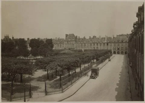 RECORD DATE NOT STATED  Anonymous. Place des Vosges in Paris . Albumin pap... 스톡 사진